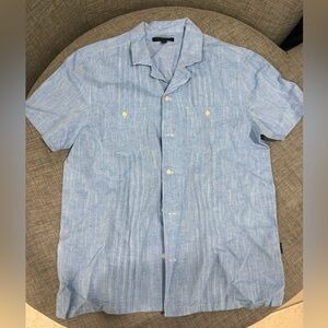 John Varvatos Light Blue Casual Button Down Shirt
